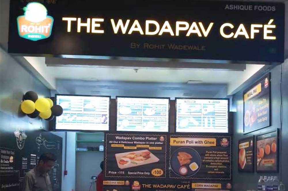 Wadapav cafe at Kumar Pacific Mall